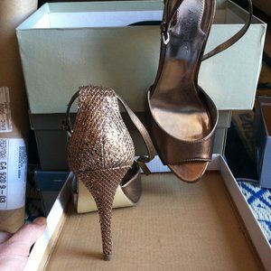 Bronze sparkly heels- Alfani